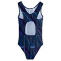 Glass Scifi Violet Ultraviolet Kids  Cut-Out Back One Piece Swimsuit View2