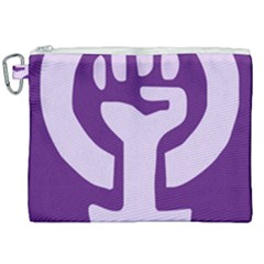 Logo Of Feminist Party Of Spain Canvas Cosmetic Bag (xxl) by abbeyz71