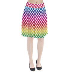 Polka Dots Spectrum Colours Dots Pleated Skirt by Pakrebo