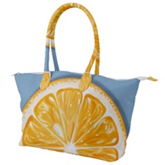 Pop Art Orange  Canvas Shoulder Bag by Valentinaart