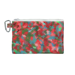 Redness Canvas Cosmetic Bag (medium) by artifiart