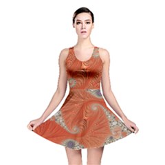 Fractal Art Artwork Pattern Fractal Reversible Skater Dress by Pakrebo