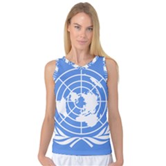 Square Flag Of United Nations Women s Basketball Tank Top by abbeyz71