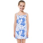 Blue Emblem of United Nations Kids  Summer Sun Dress