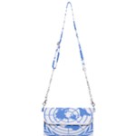Blue Emblem of United Nations Mini Crossbody Handbag