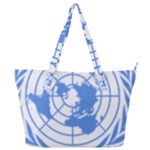 Blue Emblem of United Nations Full Print Shoulder Bag