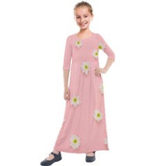 Whoopsie Daisies Kids  Quarter Sleeve Maxi Dress by WensdaiAmbrose