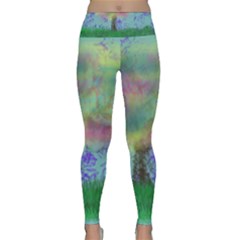 Paradise Lightweight Velour Classic Yoga Leggings by PurpleDuckyDesigns