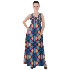 Pattern Tile Background Seamless Empire Waist Velour Maxi Dress by Pakrebo