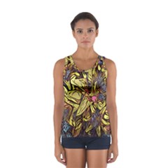 Lilies Abstract Flowers Nature Sport Tank Top  by Pakrebo