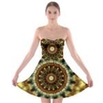 Pattern Abstract Background Art Strapless Bra Top Dress