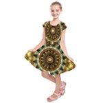 Pattern Abstract Background Art Kids  Short Sleeve Dress