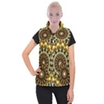 Pattern Abstract Background Art Women s Button Up Vest