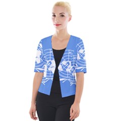 Flag Of Icao Cropped Button Cardigan by abbeyz71