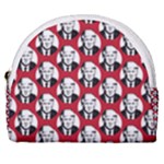 Trump Retro Face Pattern MAGA Red US Patriot Horseshoe Style Canvas Pouch