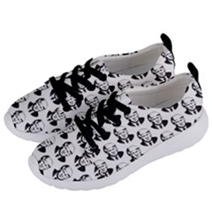 Trump Retro Face Pattern Maga Black And White Us Patriot Women s Lightweight Sports Shoes by snek