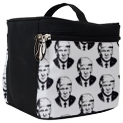 Trump Retro Face Pattern Maga Black And White Us Patriot Make Up Travel Bag (big) by snek