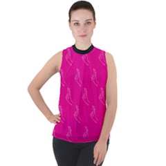A-ok Perfect Handsign Maga Pro-trump Patriot On Pink Background Mock Neck Chiffon Sleeveless Top by snek