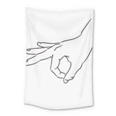 A-ok Perfect Handsign Maga Pro-trump Patriot Black And White Small Tapestry by snek