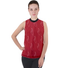 A-ok Perfect Handsign Maga Pro-trump Patriot On Maga Red Background Mock Neck Chiffon Sleeveless Top by snek