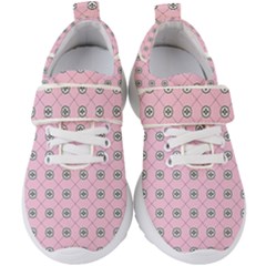 Kekistan Logo Pattern On Pink Background Kids  Velcro Strap Shoes by snek