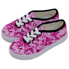 Standard Pink Camouflage Army Military Girl Funny Pattern Kids  Classic Low Top Sneakers by snek