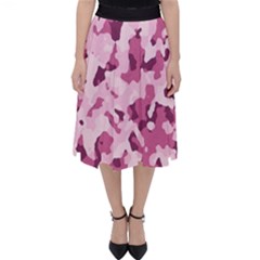 Standard Violet Pink Camouflage Army Military Girl Classic Midi Skirt by snek