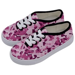 Standard Violet Pink Camouflage Army Military Girl Kids  Classic Low Top Sneakers by snek