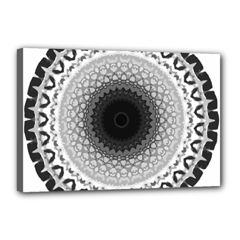 Mandala Calming Coloring Page Canvas 18  X 12  (stretched) by Pakrebo