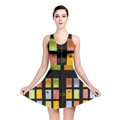 Window Stained Glass Glass Colors Reversible Skater Dress