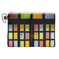Window Stained Glass Glass Colors Canvas Cosmetic Bag (xl) by Pakrebo