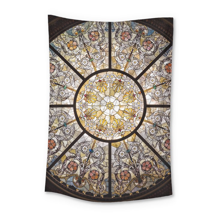 Stained Glass Window Glass Ceiling Small Tapestry