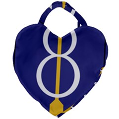 United States Army 8th Infantry Division Shoulder Sleeve Insignia Giant Heart Shaped Tote by abbeyz71