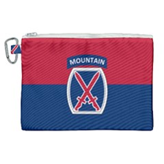 Flag Of United States Army 10th Mountain Division Canvas Cosmetic Bag (xl) by abbeyz71