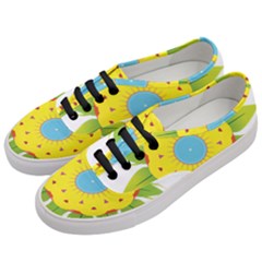 Abstract Flower Women s Classic Low Top Sneakers
