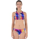 Abstract Background Colorful Perfectly Cut Out Bikini Set