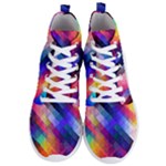 Abstract Background Colorful Men s Lightweight High Top Sneakers