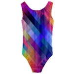 Abstract Background Colorful Kids  Cut-Out Back One Piece Swimsuit