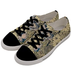 Abstract Art Botanical Men s Low Top Canvas Sneakers