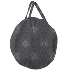 Background Star Pattern Giant Round Zipper Tote