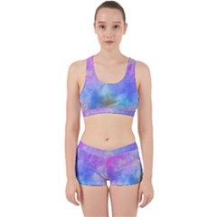 Background Abstract Purple Watercolor Work It Out Gym Set