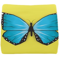 Butterfly Blue Insect Seat Cushion