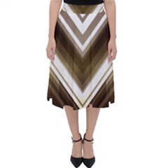 Chevron Triangle Classic Midi Skirt by Alisyart