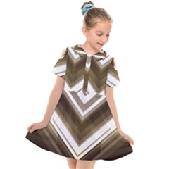 Chevron Triangle Kids  Short Sleeve Shirt Dress by Alisyart