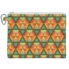 Background Triangle Abstract Golden Canvas Cosmetic Bag (xxl)