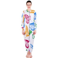 Butterfly Rainbow Onepiece Jumpsuit (ladies) 