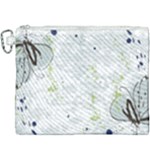 Butterfly Flower Canvas Cosmetic Bag (XXXL)