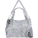Butterfly Flower Double Compartment Shoulder Bag