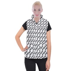 Diagonal Stripe Pattern Women s Button Up Vest by Alisyart