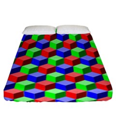 Colorful Prismatic Rainbow Fitted Sheet (california King Size) by Alisyart